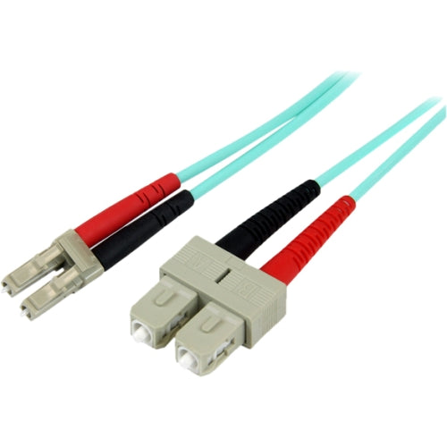 2m 10 Gb Aqua MM Fiber Patch Cable LC/SC 2m 10 Gb Aqua MM Fiber Patch Cable LC/SC